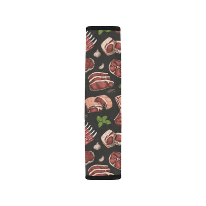 Meat Pattern Print Design 02 Car Seat Belt Cover