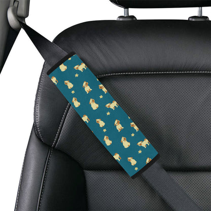 Pug Pattern Print Design A06 Car Seat Belt Cover