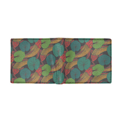 KOI Fish Pattern Print Design 01 Men's ID Card Wallet