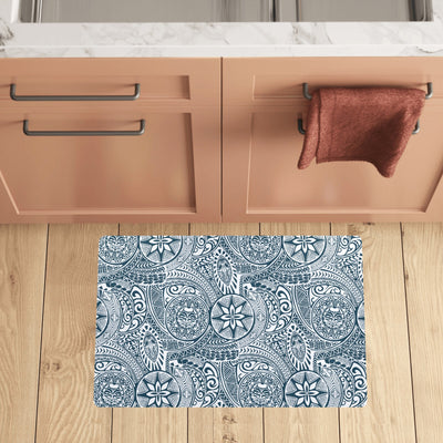 Polynesian Pattern Print Design A03 Kitchen Mat