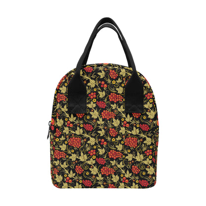 Cranberry Pattern Print Design CB02 Insulated Lunch Bag