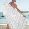 Chevron Print Design LKS401 Beach Towel 32" x 71"