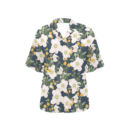 Anemone Pattern Print Design AM04 Women's Hawaiian Shirt