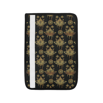 lotus Boho Pattern Print Design LO03 Car Seat Belt Cover