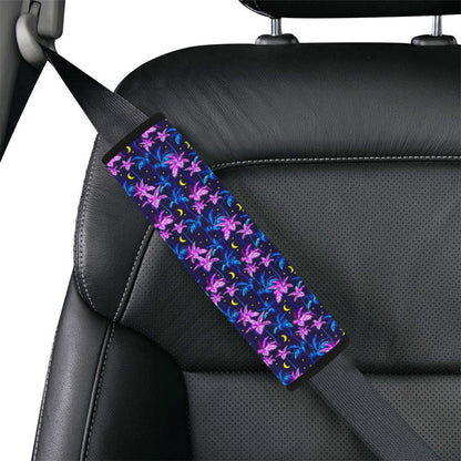 Palm Tree Night Scene Design Print Car Seat Belt Cover