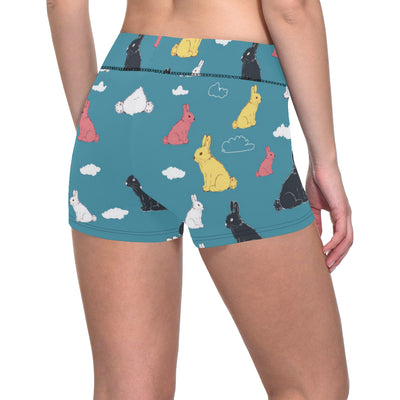 Rabbit Pattern Print Design RB014 Yoga Shorts