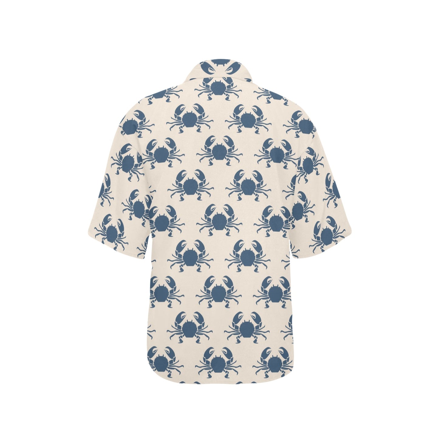 Crab Pattern Print Design 02 Women's Hawaiian Shirt