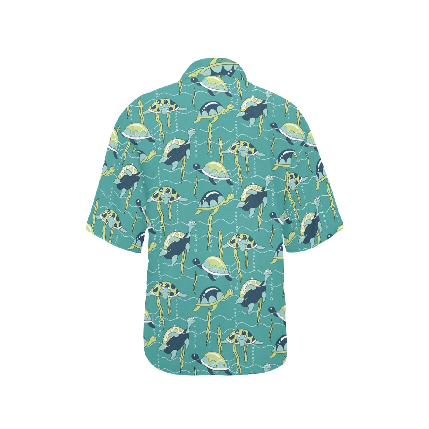 Sea Turtle Pattern Print Design T08 Women's Hawaiian Shirt