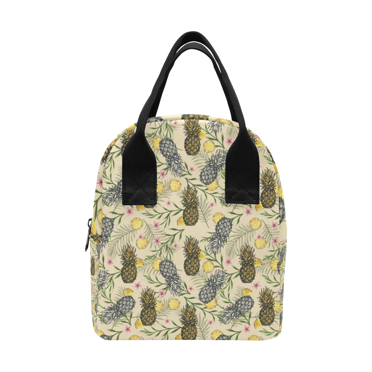 Pineapple Pattern Print Design PP012 Insulated Lunch Bag