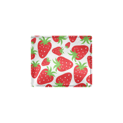 Strawberry Pattern Print Design SB01 Men's ID Card Wallet