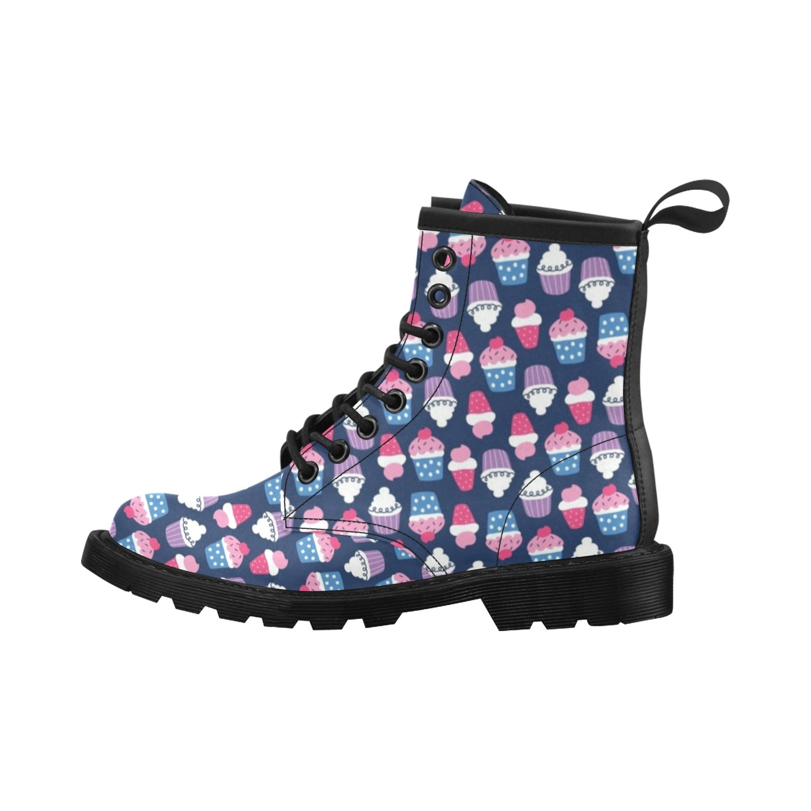 Cupcake Pattern Print Design CP04 Women's Boots