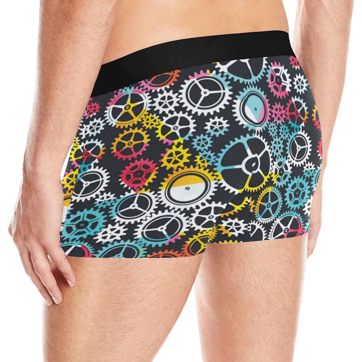 Mechanic Pattern Print Design 02 Men's Boxer Briefs