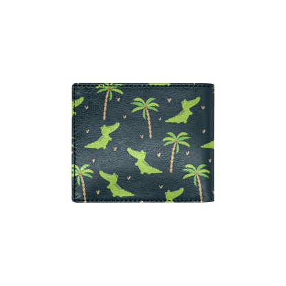 Alligator Pattern Print Design 02 Men's ID Card Wallet