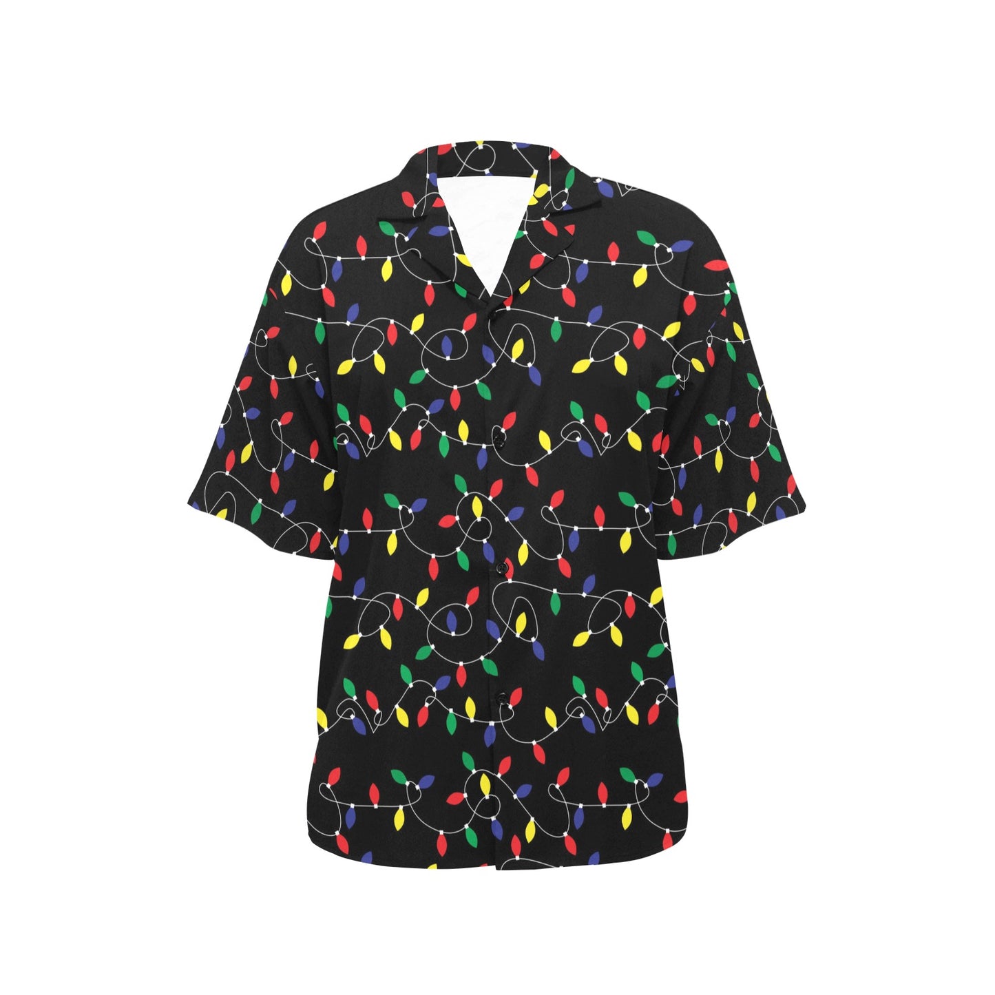 Christmas Light Pattern Print Design 04 Women's Hawaiian Shirt