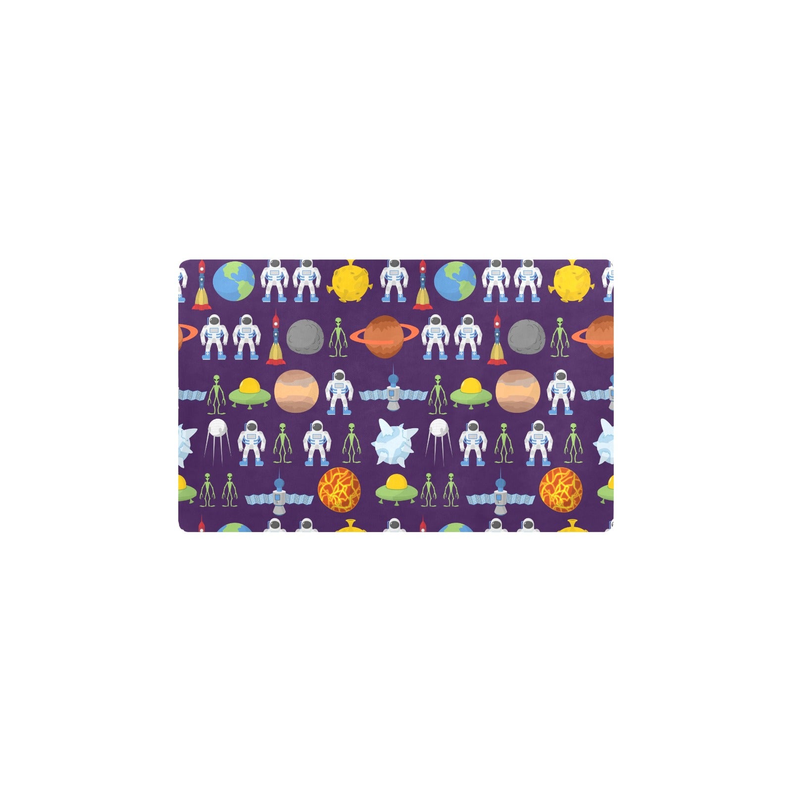 Alien Astronaut Planet Kitchen Mat