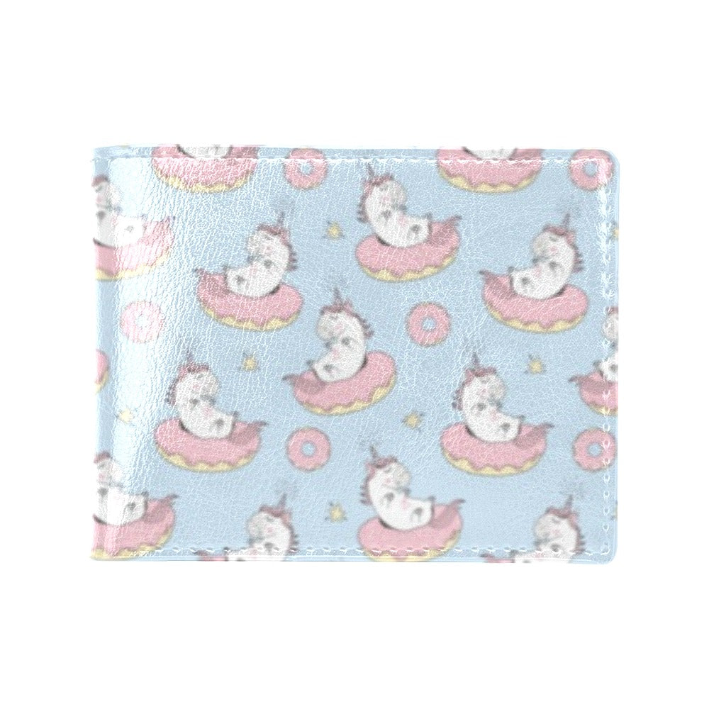Unicorn Print Design LKS303 Men's ID Card Wallet