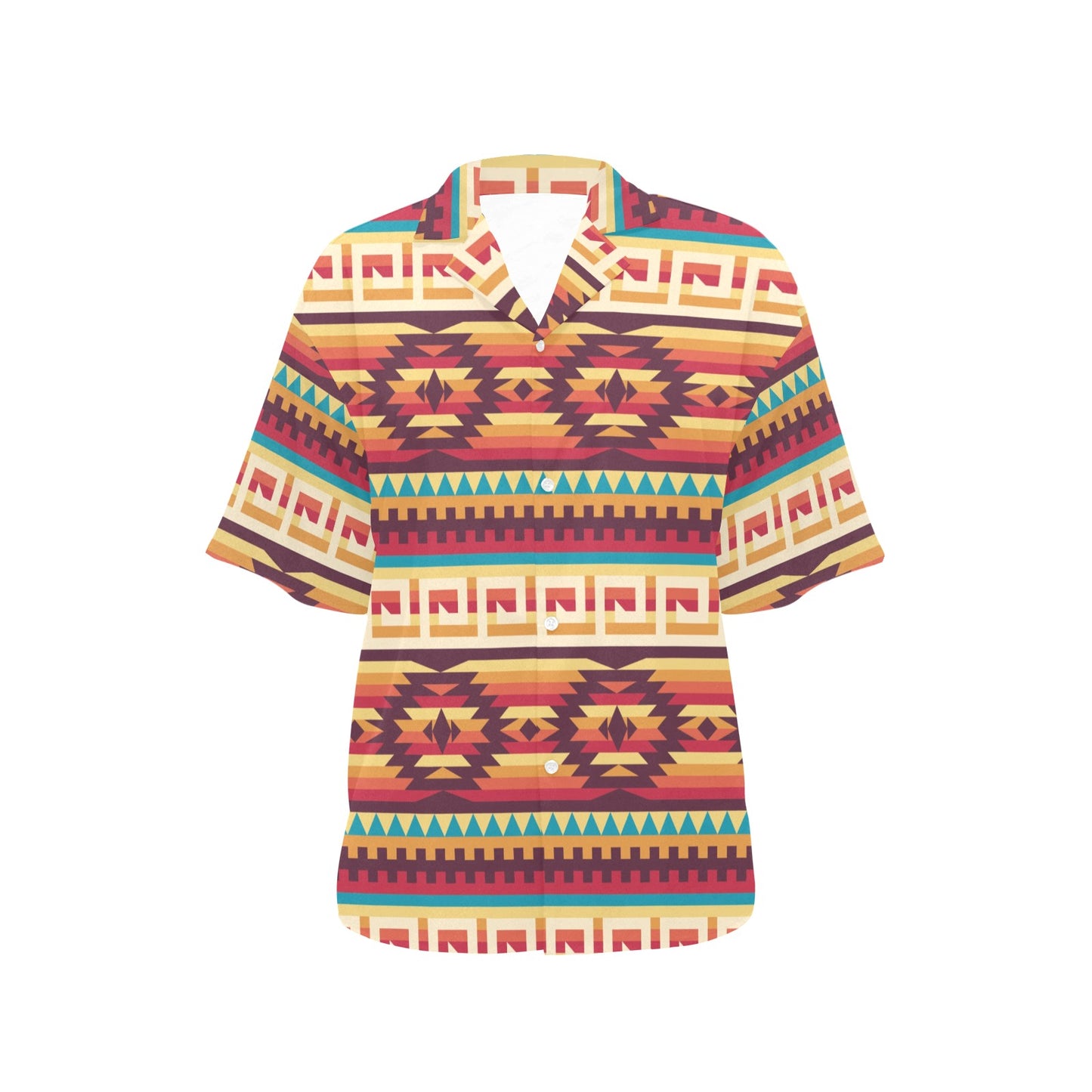 Tribal Aztec Vintage Women's Hawaiian Shirt