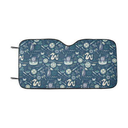 Vikings Print Design LKS305 Car front Windshield Sun Shade