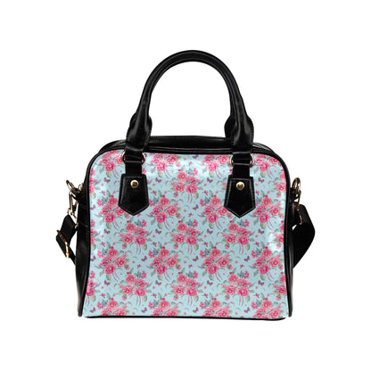 Camellia Pattern Print Design 01 Shoulder Handbag
