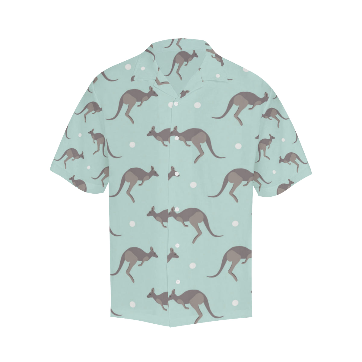 Kangaroos Pattern Print Design 04 Men's Hawaiian Shirt