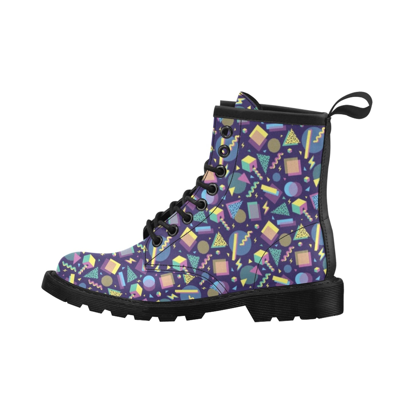 Geometric Print Design LKS401 Women's Boots