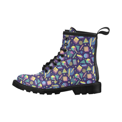 Geometric Print Design LKS401 Women's Boots