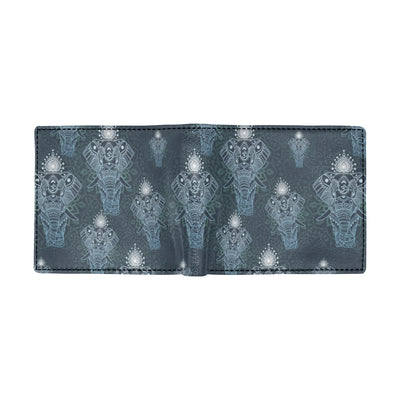 Elephant Mandala Men's ID Card Wallet