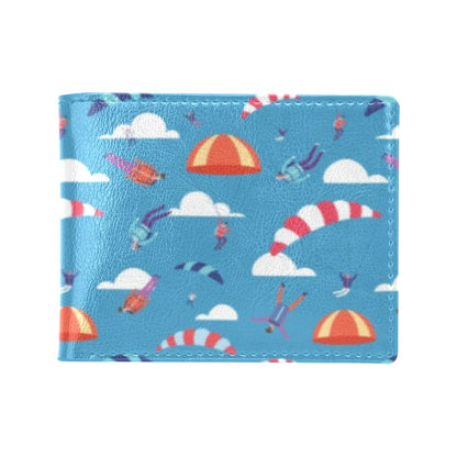 Skydiver Print Design LKS306 Men's ID Card Wallet