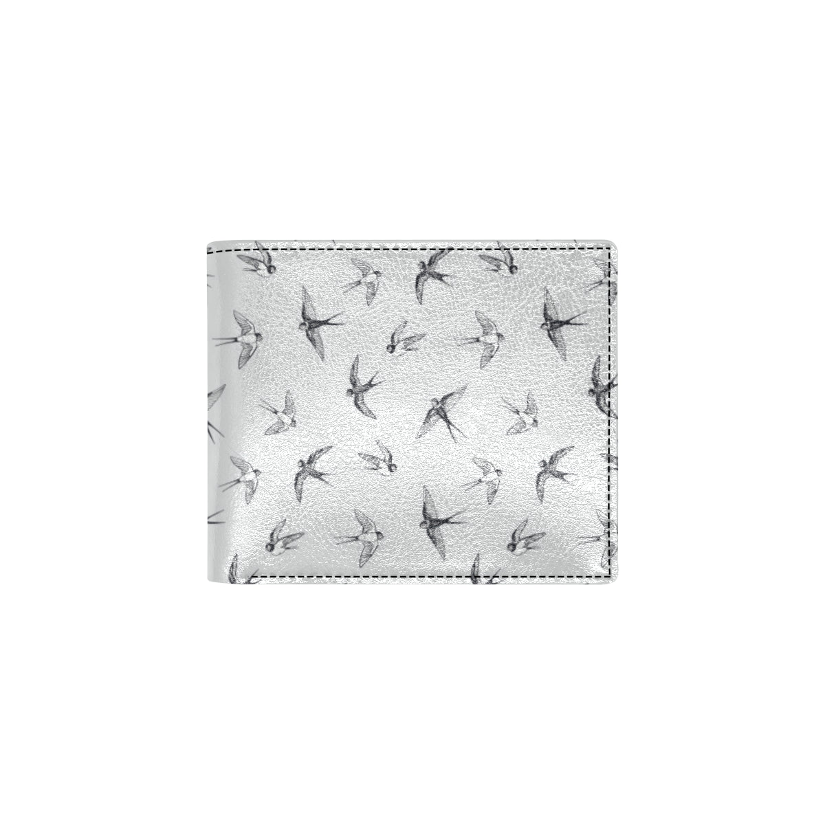 Swallow Bird Pattern Print Design 04 Men's ID Card Wallet