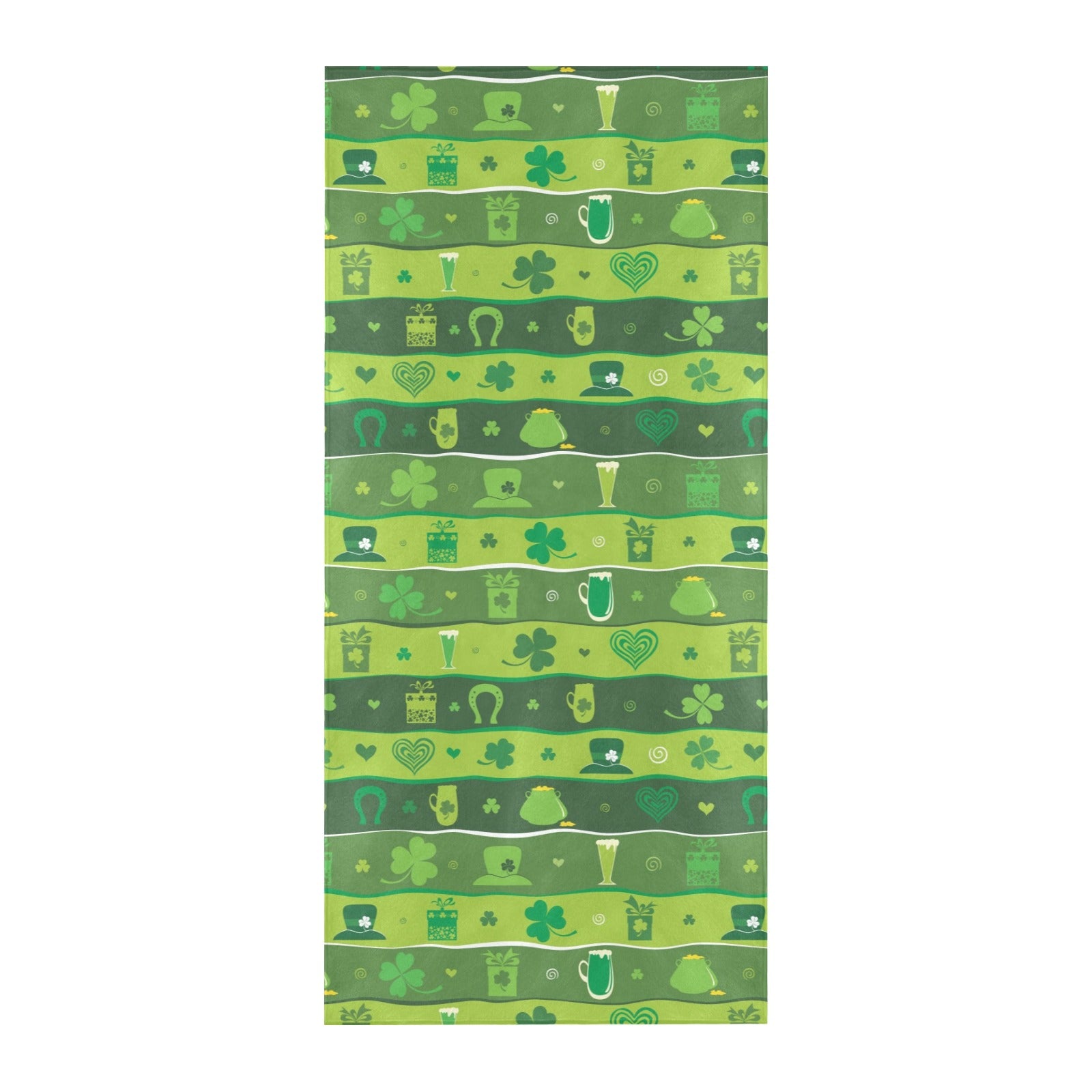 Shamrock Print Design LKS303 Beach Towel 32" x 71"