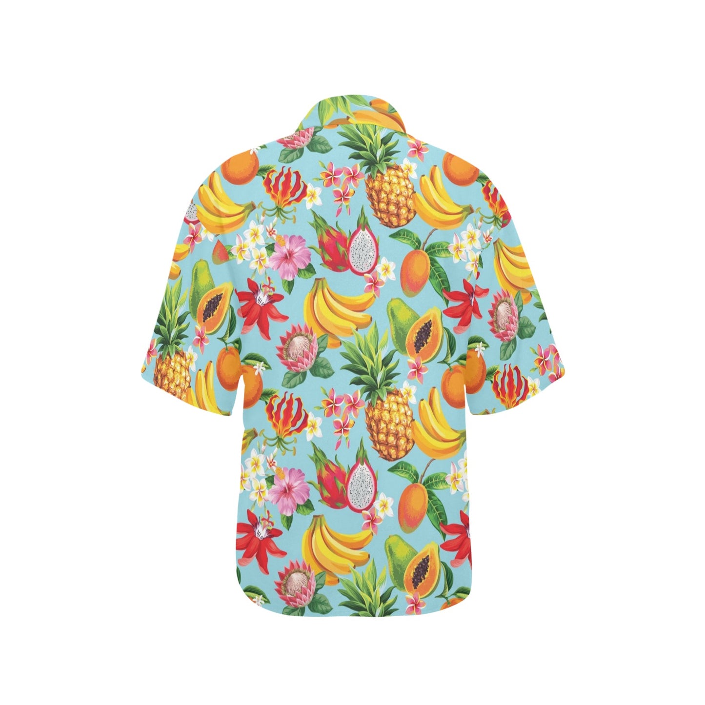 Tropical Fruits Pattern Print Design TF01 Women's Hawaiian Shirt