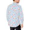 Donut Unicorn Pattern Print Design DN014 Men's Long Sleeve Shirt