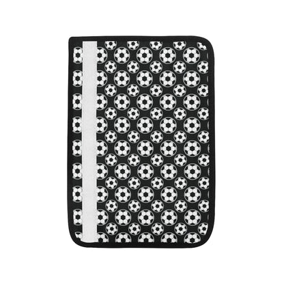 Soccer Ball Black Print Pattern Car Seat Belt Cover