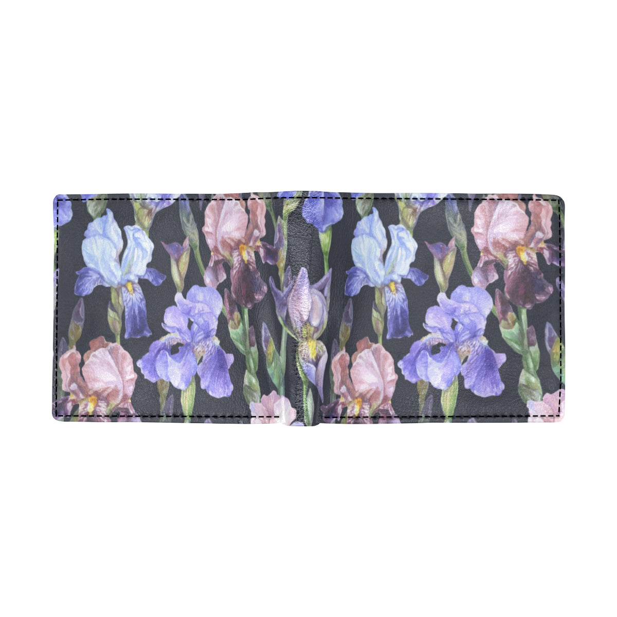 Iris Pattern Print Design IR04 Men's ID Card Wallet