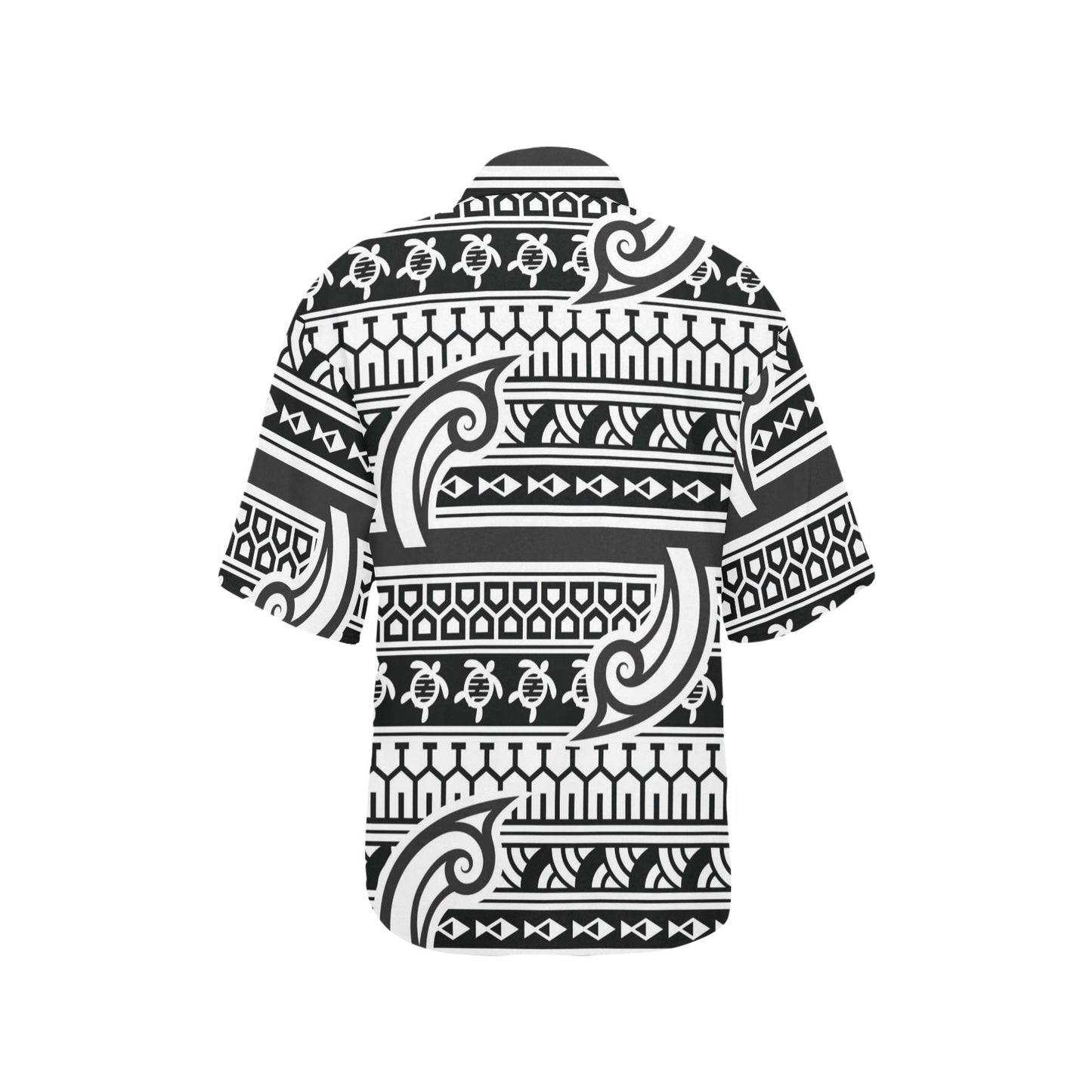 Samoan Style Print Design LKS305 Women's Hawaiian Shirt