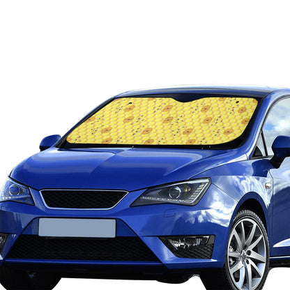 Honey Bee Print Design LKS303 Car front Windshield Sun Shade