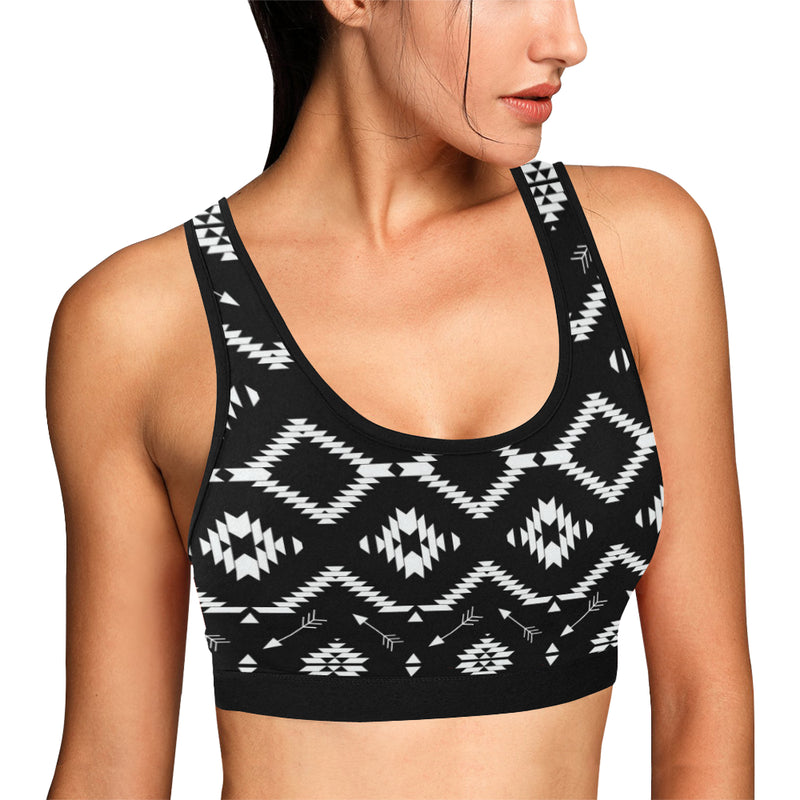 Native Pattern Print Design A04 Sports Bra