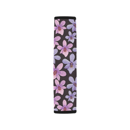 Orchid Pattern Print Design OR08 Car Seat Belt Cover