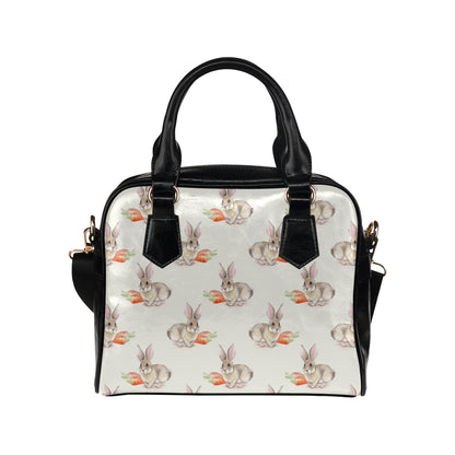 Rabbit Pattern Print Design 01 Shoulder Handbag