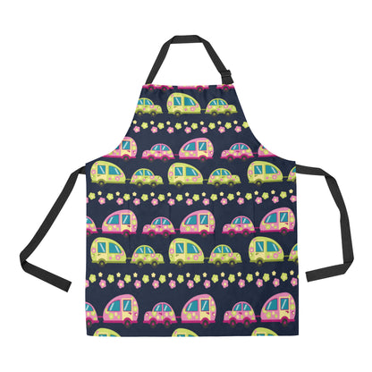 Camper Cute Camping Design No 3 Print Apron with Pocket