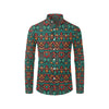 Aztec Pattern Print Design 04 Men's Long Sleeve Shirt