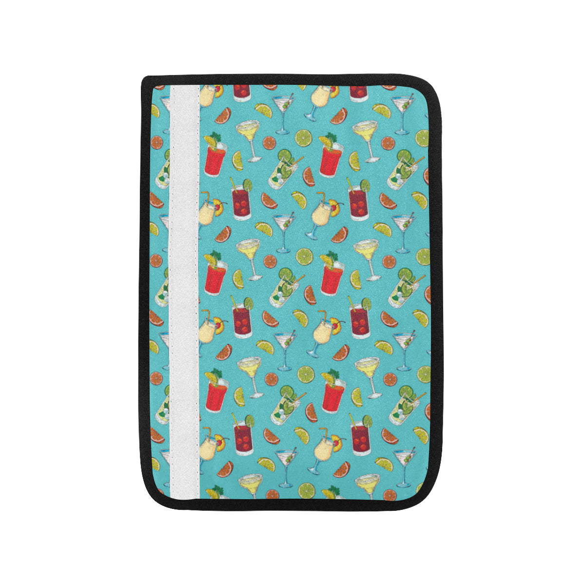 Cocktail Pattern Print Design 05 Car Seat Belt Cover