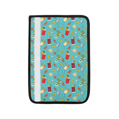 Cocktail Pattern Print Design 05 Car Seat Belt Cover