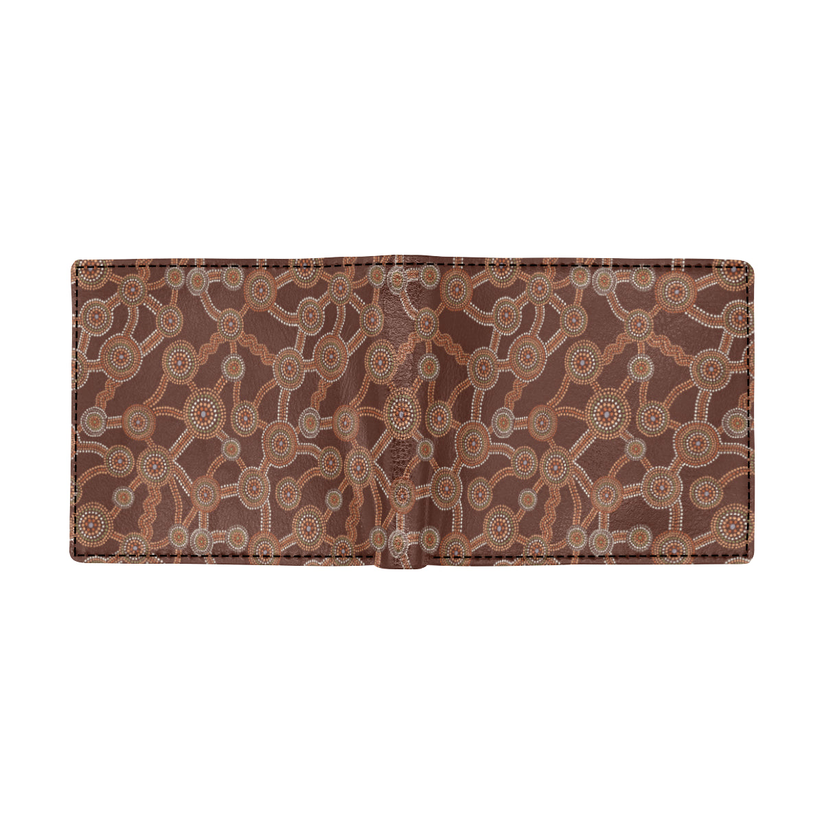 Aboriginal Pattern Print Design 03 Men's ID Card Wallet