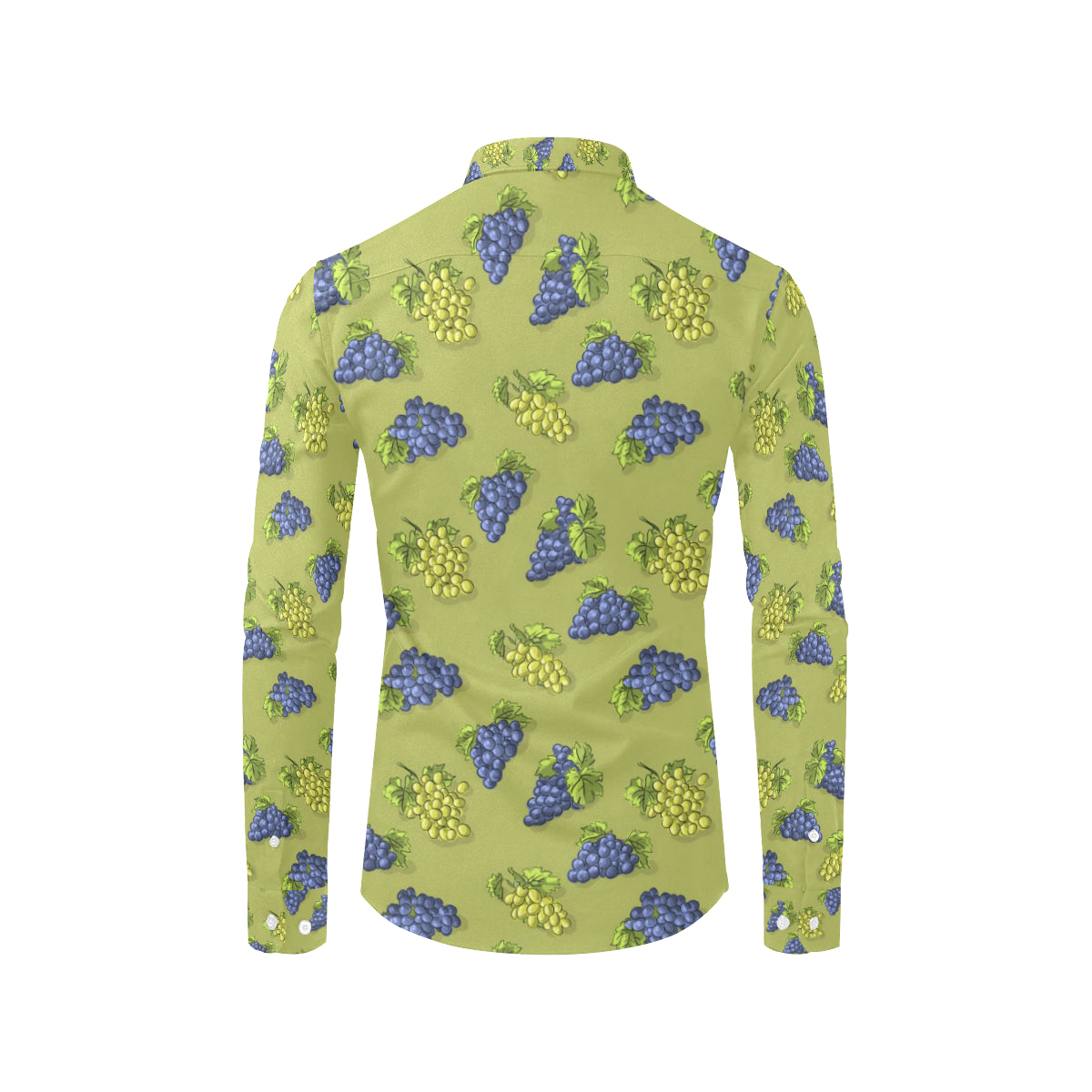 Grape Pattern Print Design GP08 Men's Long Sleeve Shirt