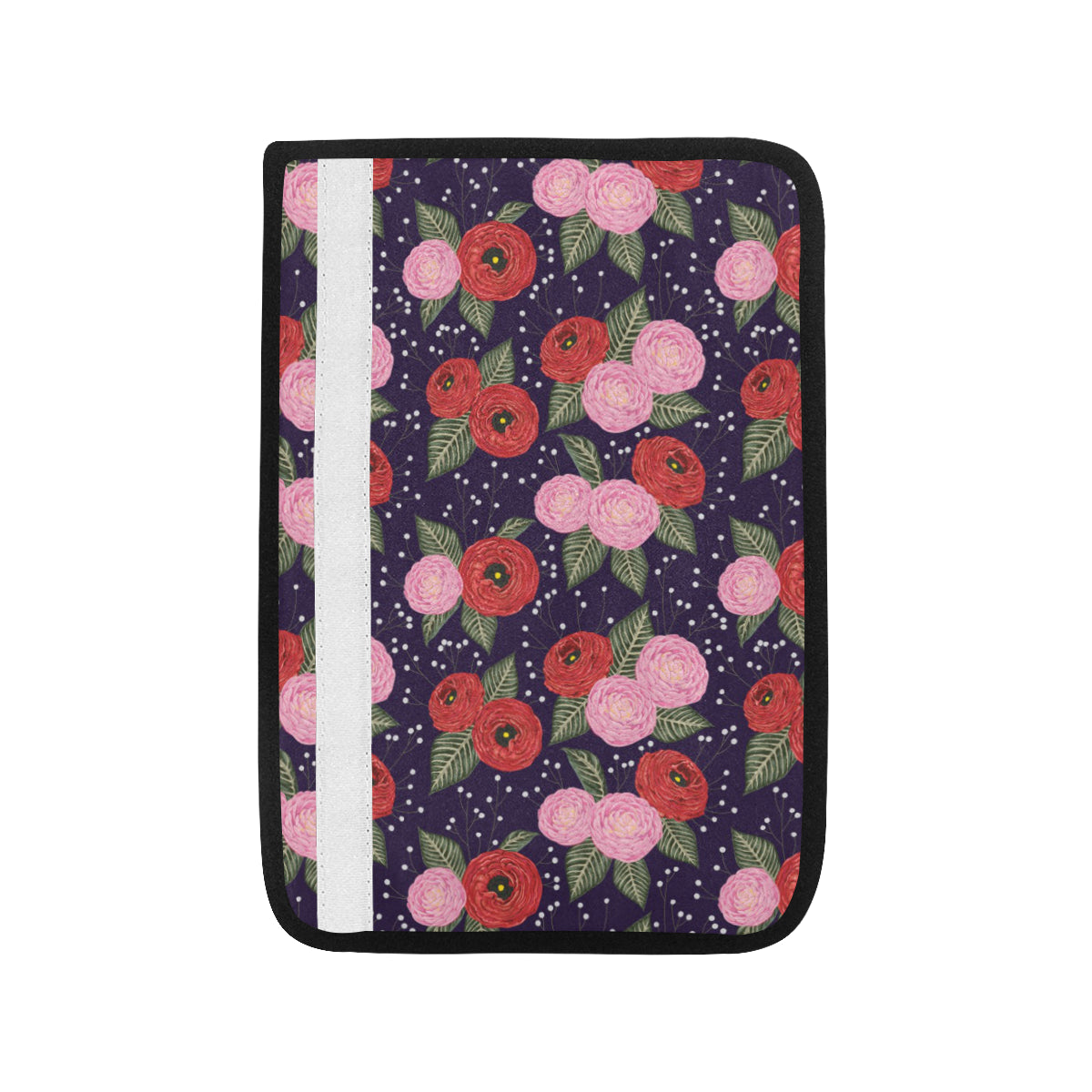 Camellia Pattern Print Design CM02 Car Seat Belt Cover