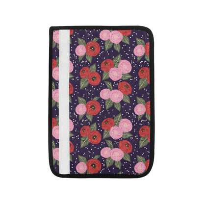 Camellia Pattern Print Design CM02 Car Seat Belt Cover