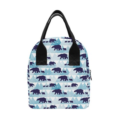 Bear Pattern Print Design BE01 Insulated Lunch Bag