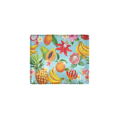 Tropical Fruits Pattern Print Design TF01 Men's ID Card Wallet