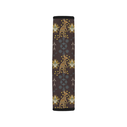 Kangaroos Pattern Print Design 03 Car Seat Belt Cover